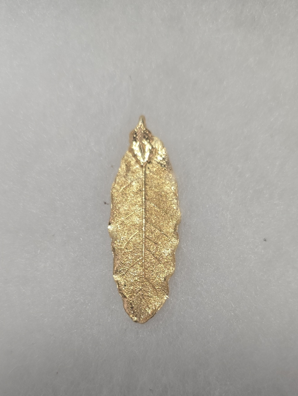 Gold Leaf Pendant Necklace Charm - Women Jewelry